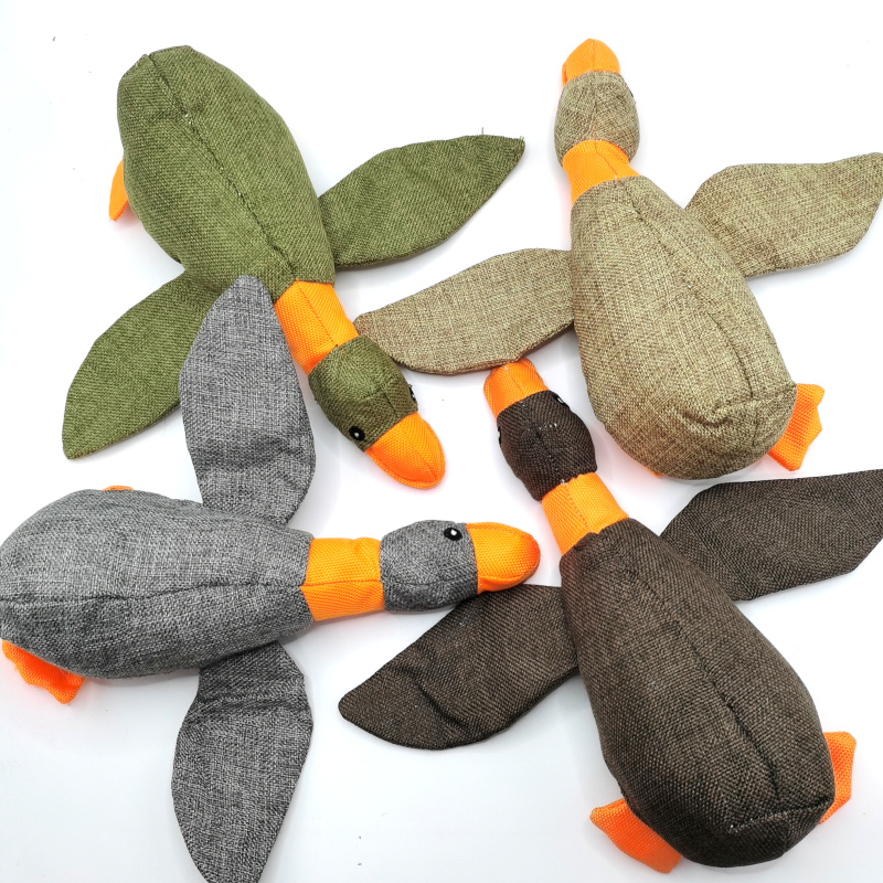 Divertenti anatre di peluche stridule ripiene